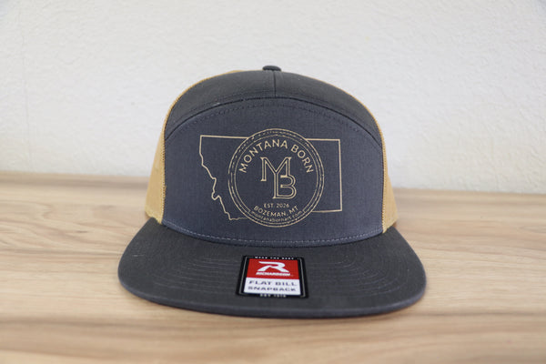 Gray and Gold Hat