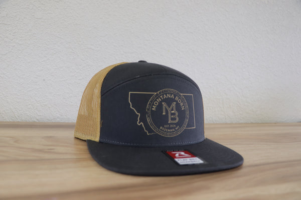 Gray and Gold Hat