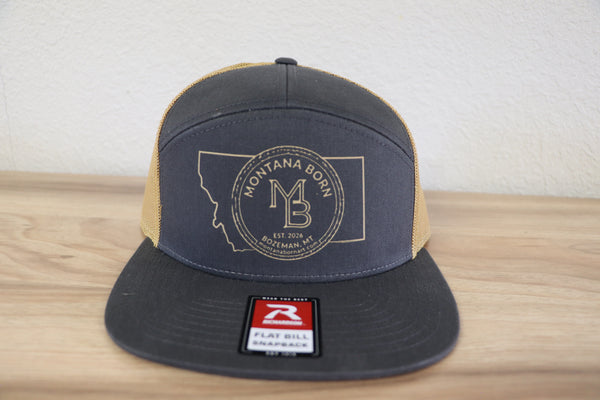 Gray and Gold Hat