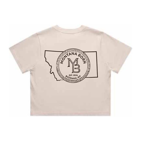 Women's Crop Tee — Bone
