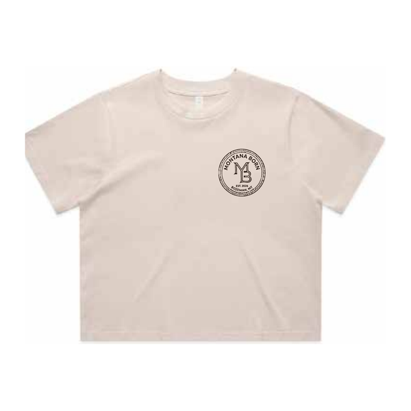 Women's Crop Tee — Bone