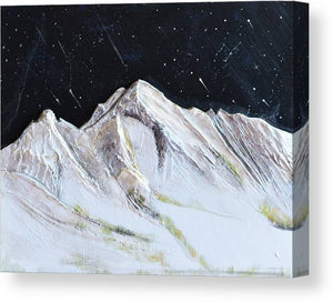 Gallatin Peak under the Stars - Canvas Print