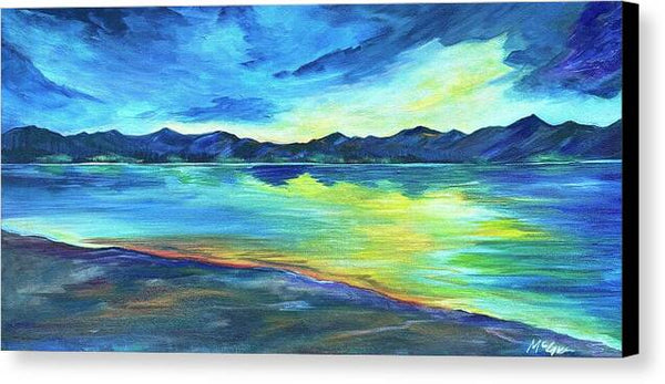 Mountain Lake Sunset - Canvas Print