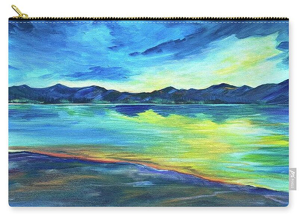 Mountain Lake Sunset - Zip Pouch