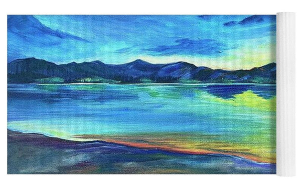 Mountain Lake Sunset - Yoga Mat