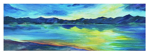 Mountain Lake Sunset - Yoga Mat