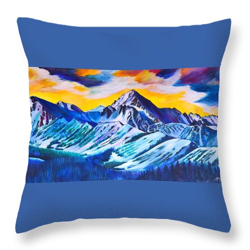 Spanish Peaks - Throw Pillow