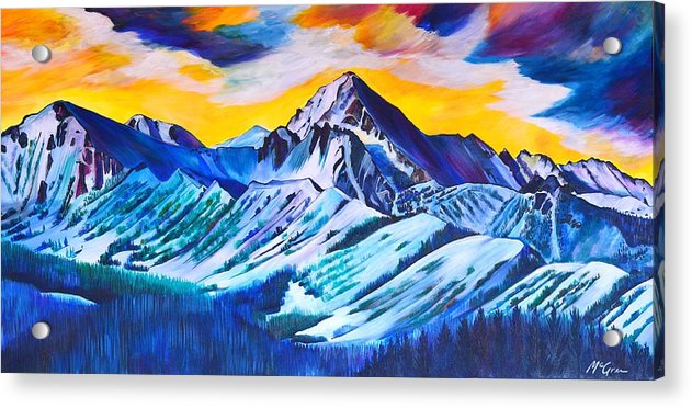 Spanish Peaks - Acrylic Print