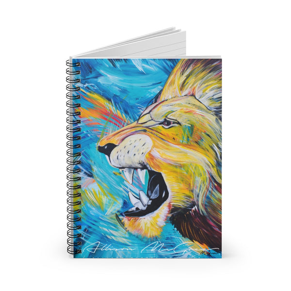 Covid-17 Lion: Spiral Notebook - Ruled Line