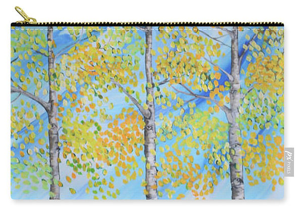 Aspen Trees Line - Carry-All Pouch