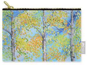 Aspen Trees Line - Carry-All Pouch