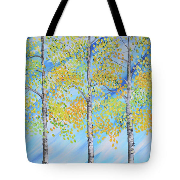 Aspen Trees Line - Tote Bag