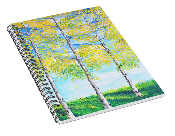 Aspen Trees triangle - Spiral Notebook