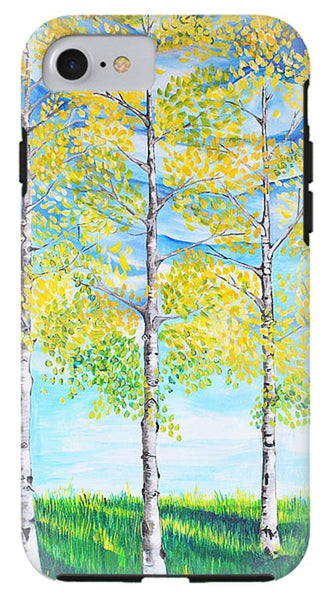 Aspen Trees triangle - Phone Case