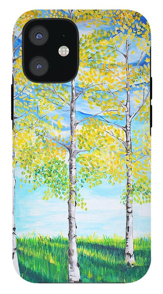 Aspen Trees triangle - Phone Case