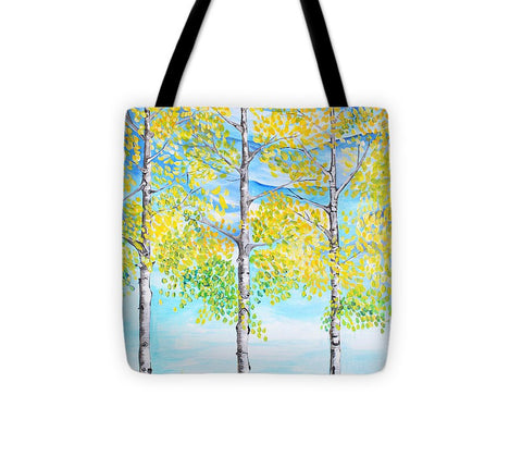 Aspen Trees triangle - Tote Bag