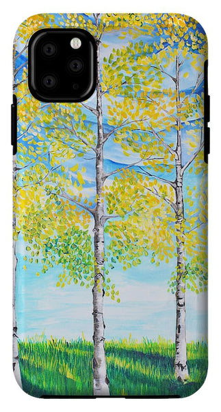 Aspen Trees triangle - Phone Case