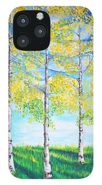 Aspen Trees triangle - Phone Case