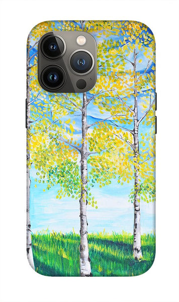 Aspen Trees triangle - Phone Case