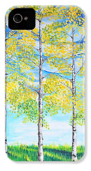 Aspen Trees triangle - Phone Case