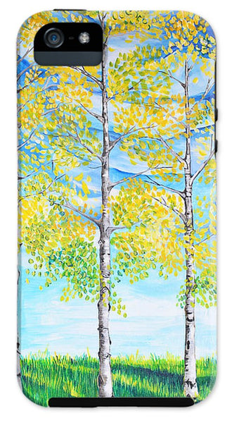 Aspen Trees triangle - Phone Case