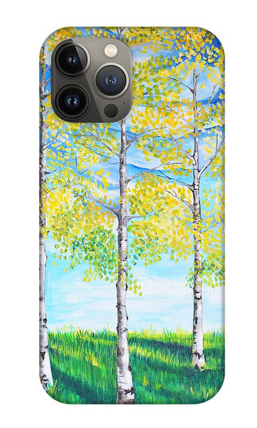 Aspen Trees triangle - Phone Case