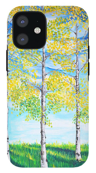 Aspen Trees triangle - Phone Case