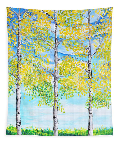 Aspen Trees triangle - Tapestry