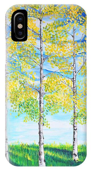 Aspen Trees triangle - Phone Case