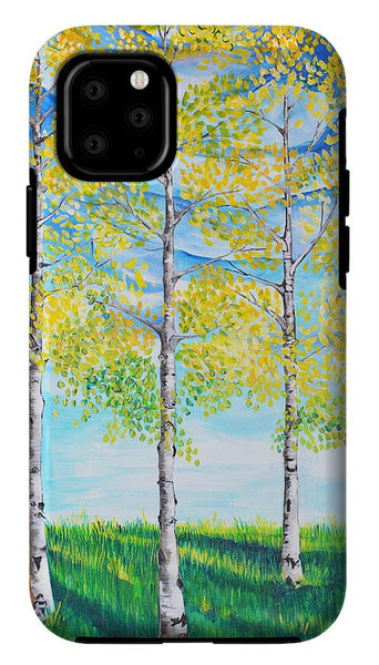 Aspen Trees triangle - Phone Case