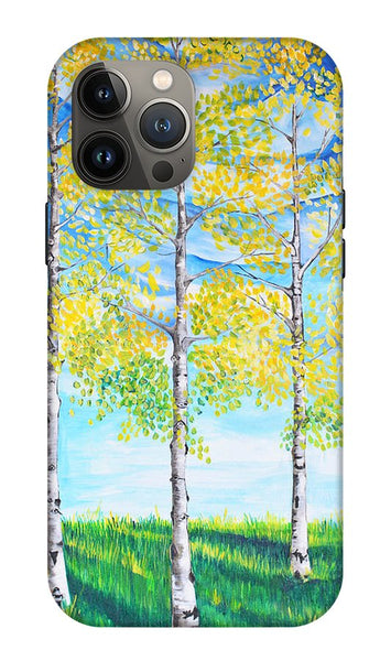 Aspen Trees triangle - Phone Case