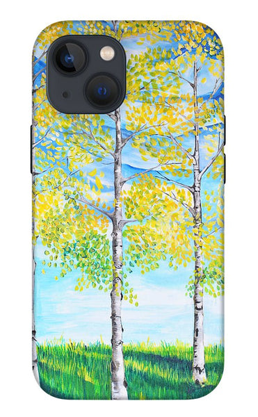 Aspen Trees triangle - Phone Case