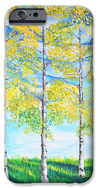 Aspen Trees triangle - Phone Case