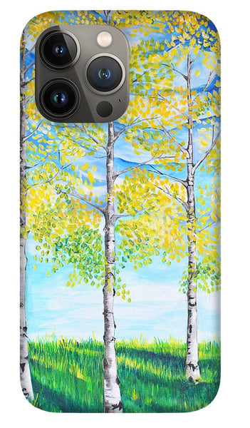 Aspen Trees triangle - Phone Case