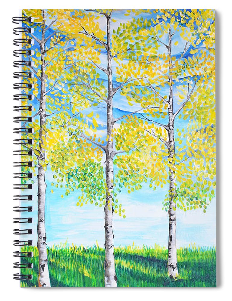Aspen Trees triangle - Spiral Notebook