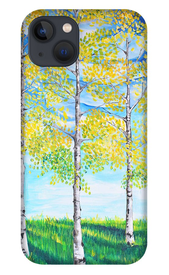 Aspen Trees triangle - Phone Case