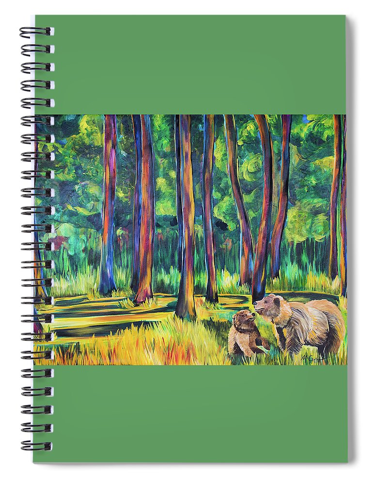Bears in the Forest - Spiral Notebook
