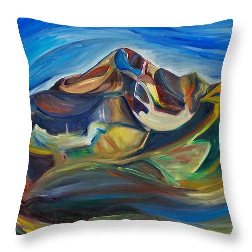 Big and Bold Lone Peak - Throw Pillow