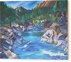 Blackfoot River - Wood Print