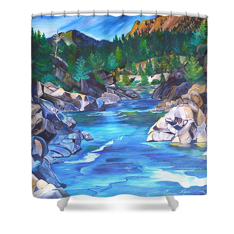Blackfoot River - Shower Curtain