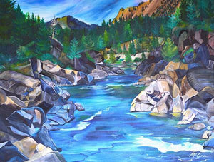 Blackfoot River - Art Print