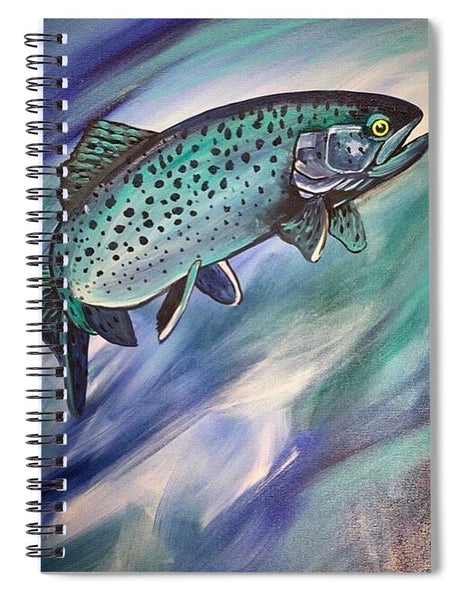 Blue Fish - Spiral Notebook