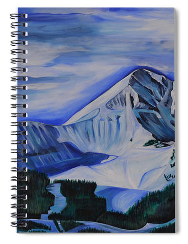 Bluebird Day on Lone Peak - Spiral Notebook