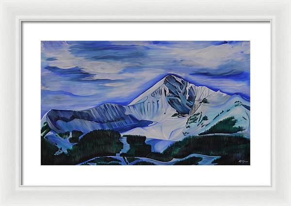 Bluebird Day on Lone Peak - Framed Print