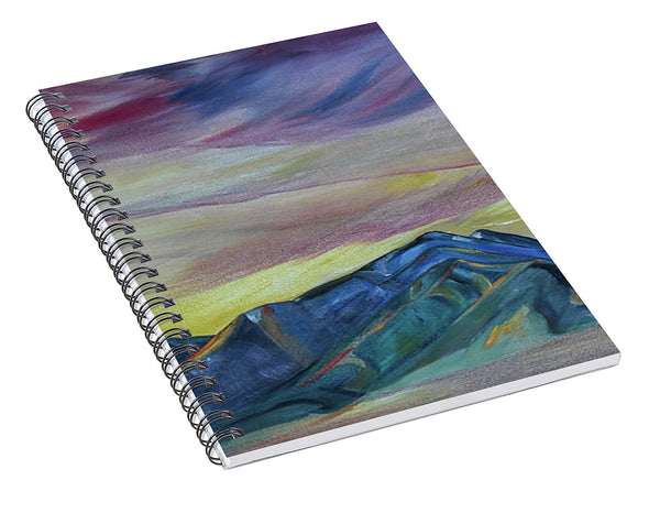 Bridger Mountains, Sunise - Spiral Notebook