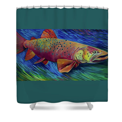 Brown Trout - Shower Curtain