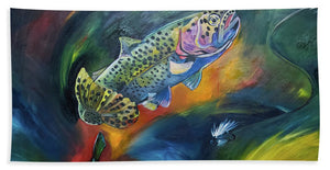 Dancing Trout - Bath Towel