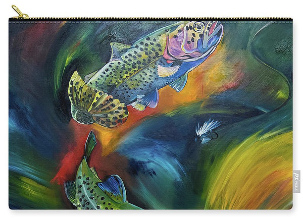 Dancing Trout - Carry-All Pouch