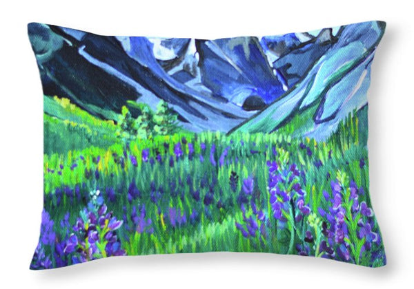 East Rosebud Lake - Throw Pillow