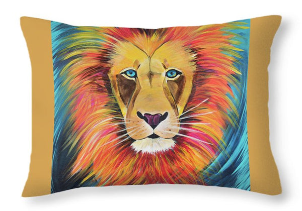 Fierce Lion - Throw Pillow